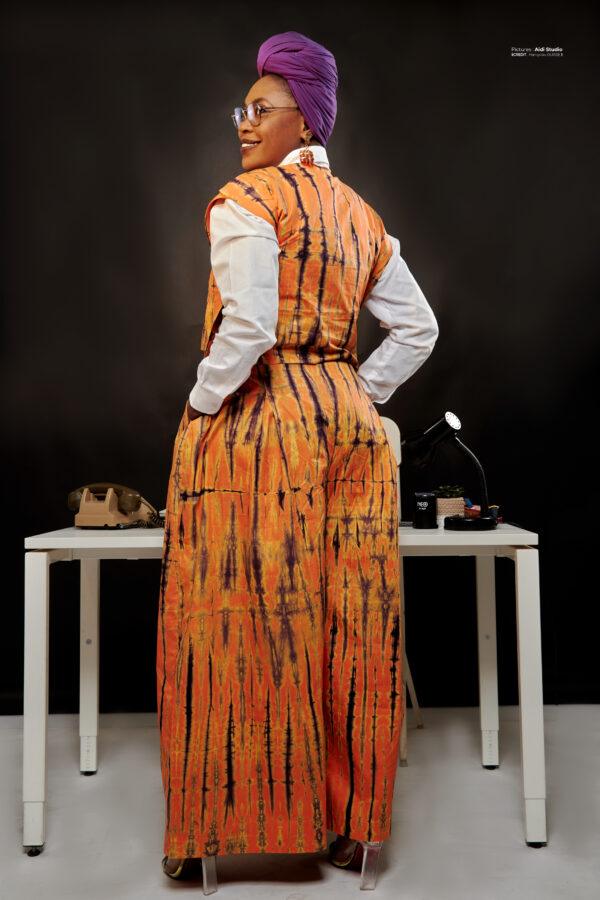 Ensemble 3 pièces - Chemise + Gilet + Pantalon large – Image 8