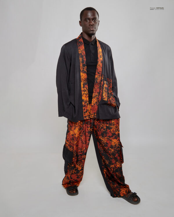 Ensemble Kimono Homme + Pantalon Large Cargo